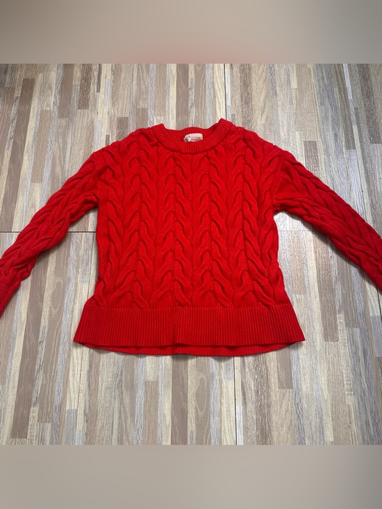 Philosophy Sweaters - Philosophy Red Cable-Knit Crewneck Sweater Women's Size Small